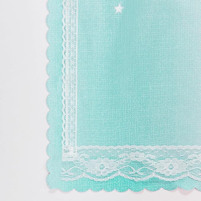 XiDi Curtains for Bedroom Decor, Rainbow PinkPuGreen-52-90