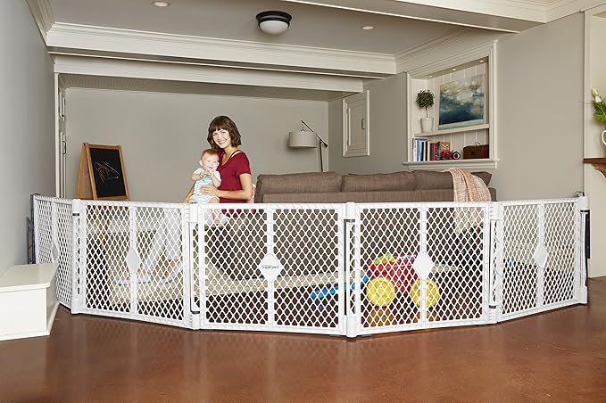Toddleroo by North States - Superyard Wall Mount Kit: Play Yard Wall Mount Kit Compatible with SuperyardPlay Pens - Made in USA - Gray