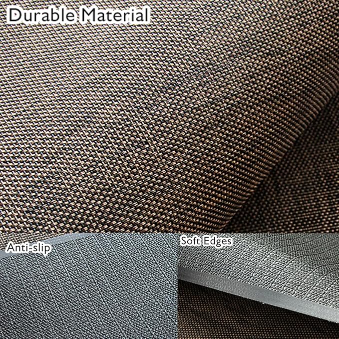Sycoodeal Office Chair Mat for Hardwood & Tile Floor,Computer Gaming Chair Mat for Rolling Chairs Non-Curve, Anti-Slip, Heavy Duty Floor Protector for Home Office,Dark Coffee (40" x 55")