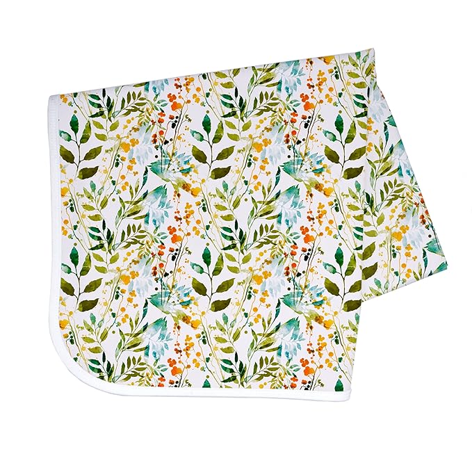 BapronBaby Autumn Leaves Splash Mat - Waterproof Catch-All for Under High Chairs, Floors, Tables, Playtime or Arts & Crafts - Machine Washable - 45" x 45”
