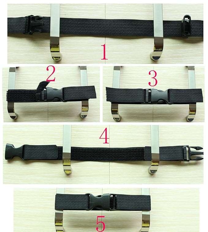 Multi-Functional Magic Buckle, Baby Safety Lock for The Door, Two-Door Refrigerator, Oven and Children's Safety Fence, Etc., or for The Fixed Baby Luggage (3 Pack Black)