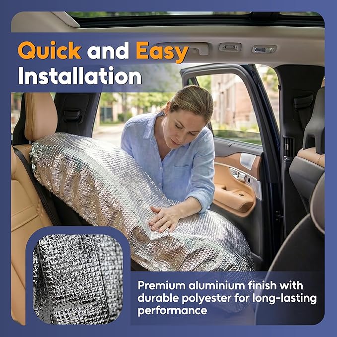 Mommy’s Helper Car Seat Sun Shade Cover – Heat Reflective Car Seat Sun Protector for Baby & Toddler – Universal Fit Carseat Cover for Summer – Blocks Sun & UV to Help Reduce Heat Buildup