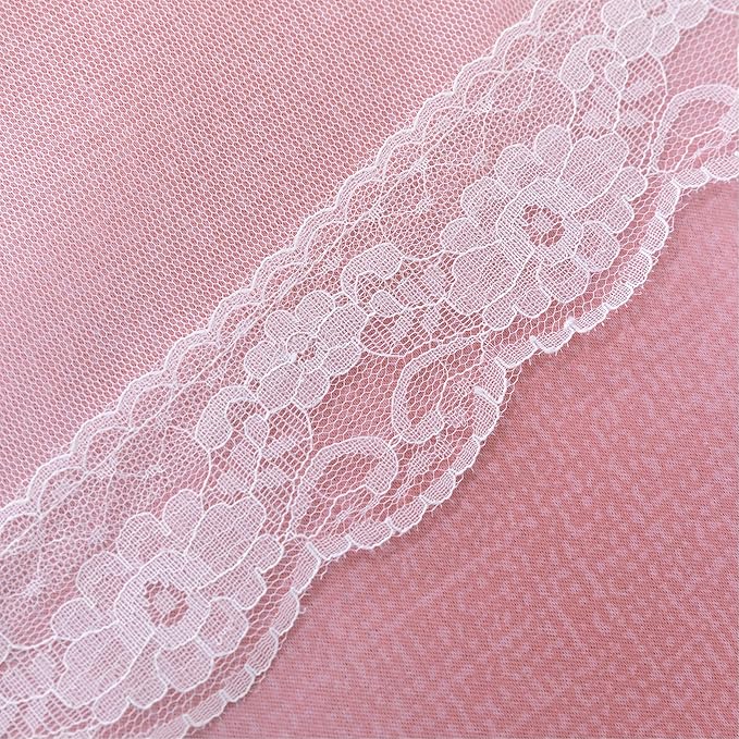 XiDi Curtains for Bedroom Decor, Rainbow Pink-Grey-52-90