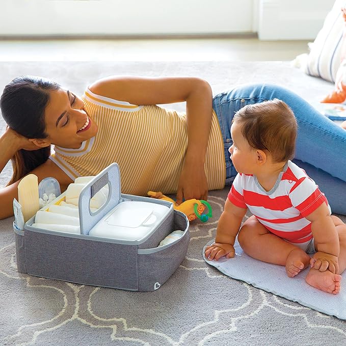 Munchkin® Portable Diaper Caddy Organizer, Grey