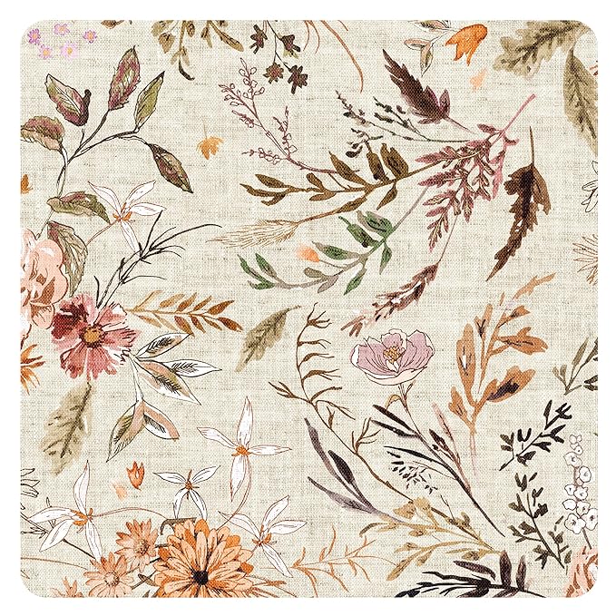 BapronBaby Delilah Floral Splash Mat - Waterproof Catch-All for Under High Chairs, Floors, Tables, Playtime or Arts & Crafts - Machine Washable - 45" x 45”