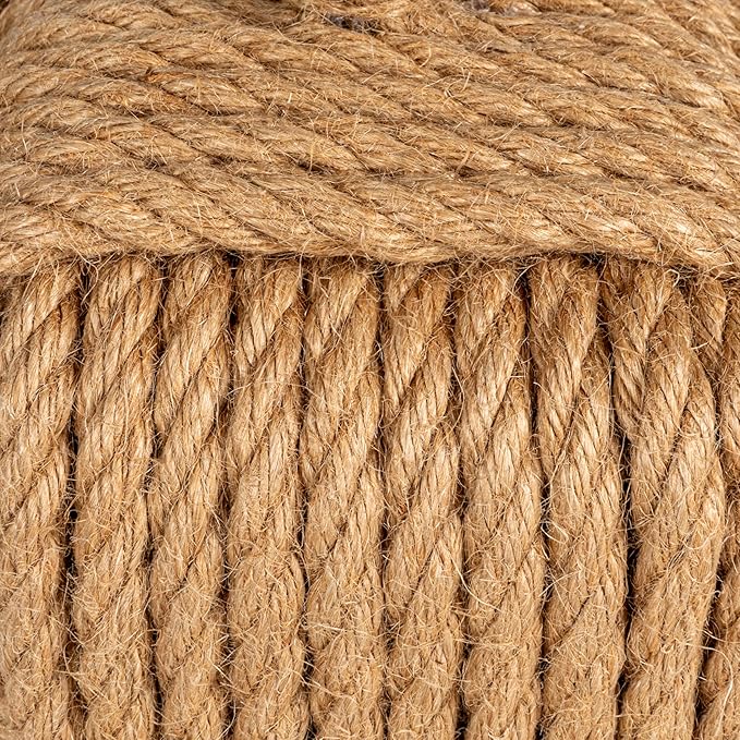 Creative Co-Op Jute Rope Knot Door Stop, Neutral